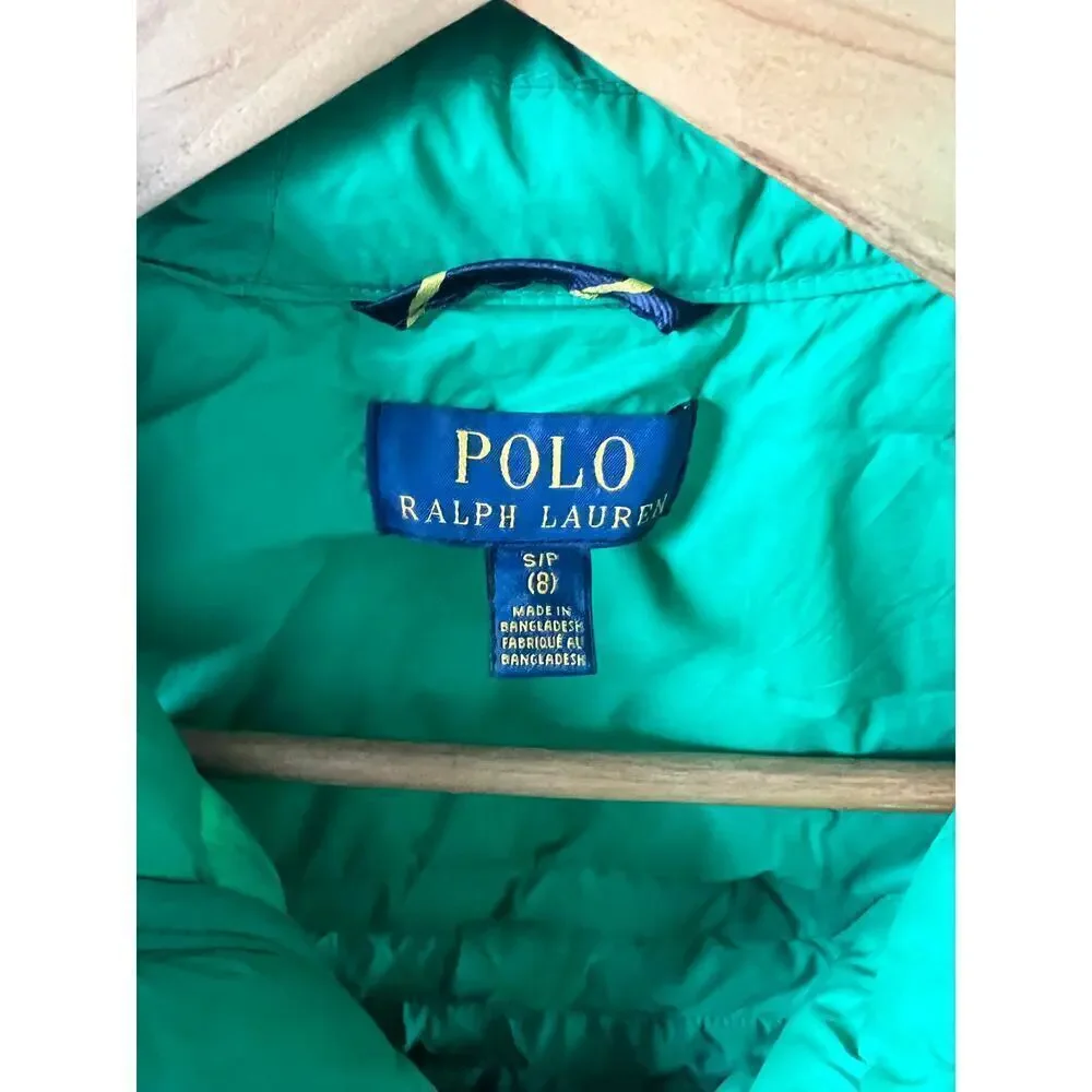 POLO Ralph Lauren kids green vest size S (8)